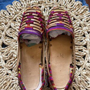 125a/b Girls Handmade Huarache Sandals, Size 4, Choice of Colors, NWOT